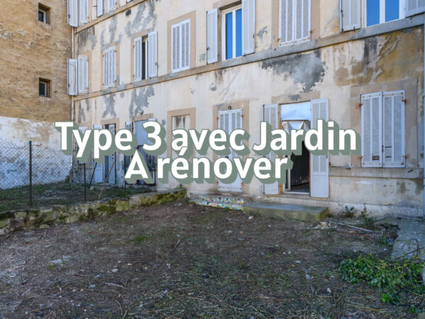 Type 3 avec Jardin à rénover